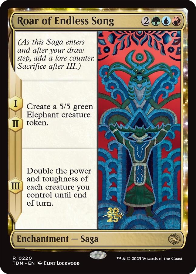 Roar of Endless Song [Tarkir: Dragonstorm Prerelease Promos] | Good Games Cannington