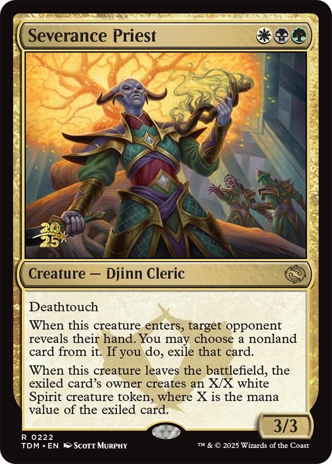 Severance Priest [Tarkir: Dragonstorm Prerelease Promos] | Good Games Cannington