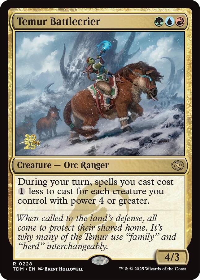 Temur Battlecrier [Tarkir: Dragonstorm Prerelease Cards] | Good Games Cannington