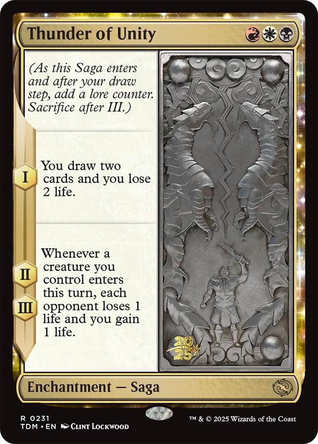 Thunder of Unity [Tarkir: Dragonstorm Prerelease Promos] | Good Games Cannington