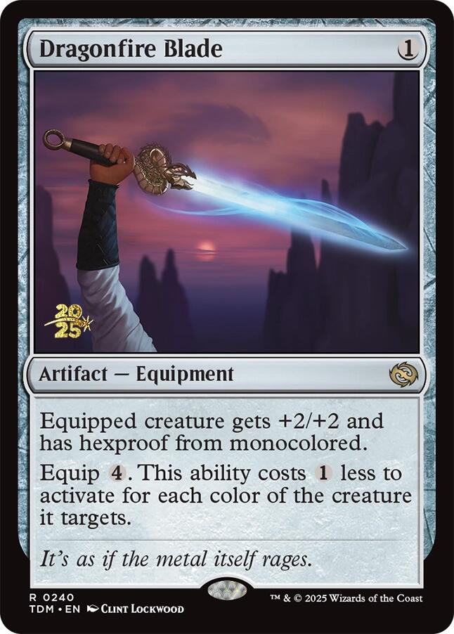 Dragonfire Blade [Tarkir: Dragonstorm Prerelease Promos] | Good Games Cannington