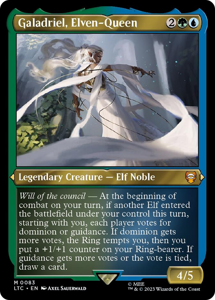Galadriel, Elven-Queen (Display Commander) [The Lord of the Rings: Tales of Middle-Earth Commander] | Good Games Cannington