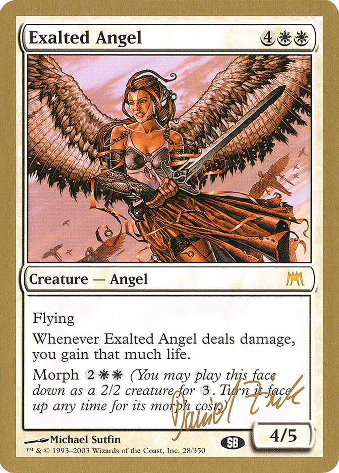 Exalted Angel (Daniel Zink) (SB) [World Championship Decks 2003] | Good Games Cannington