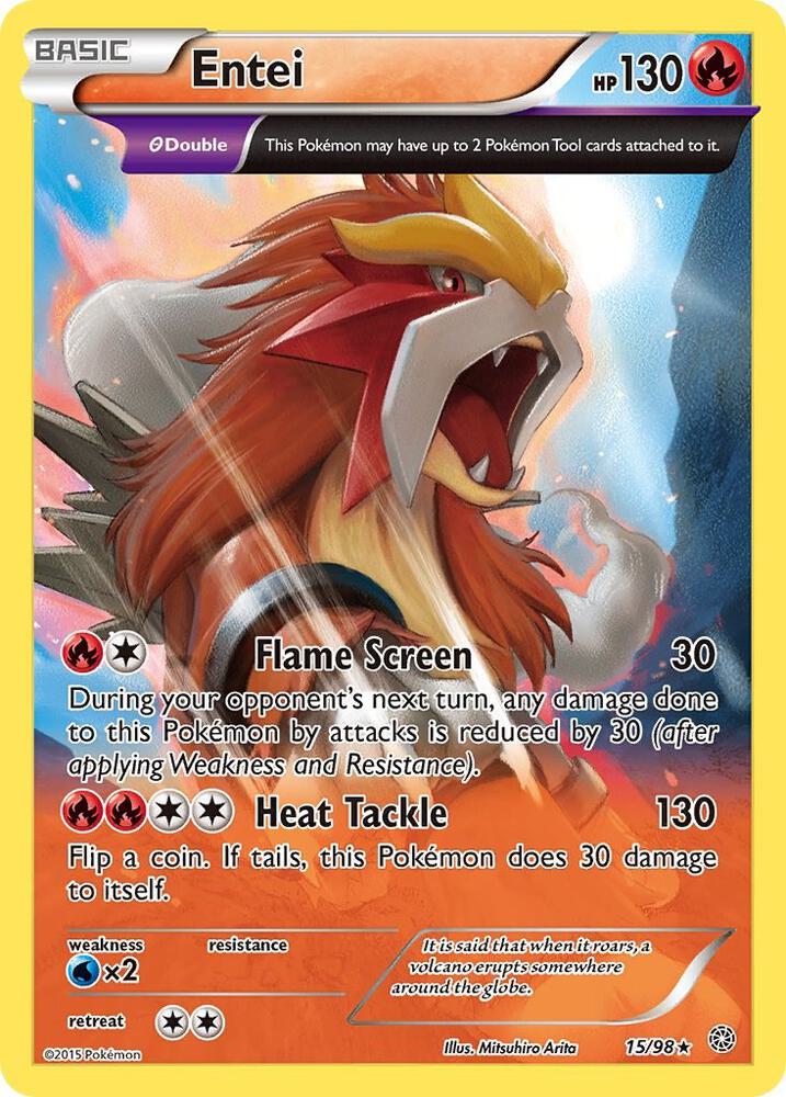 Entei Theta 15/98 (XY - Ancient Origins)  - Holofoil | Good Games Cannington