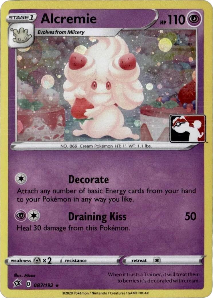 Alcremie (087/192) (Play Pokemon Promo) [League & Championship Cards] | Good Games Cannington