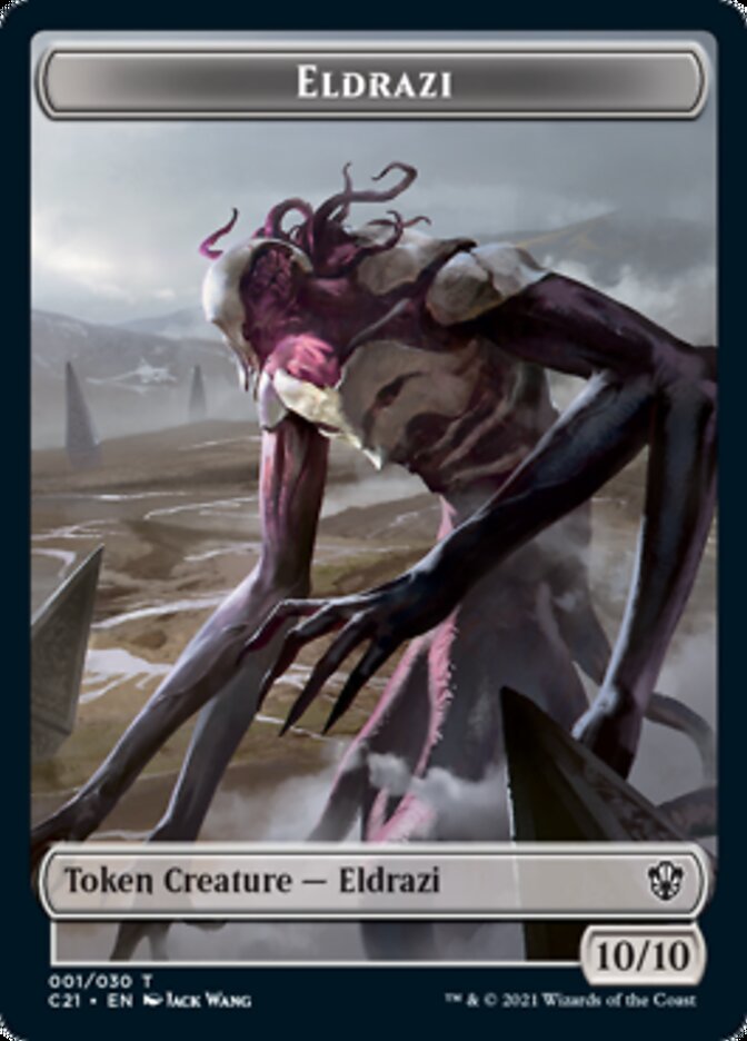 Eldrazi // Champion of Wits Double-Sided Token [Commander 2021 Tokens] | Good Games Cannington