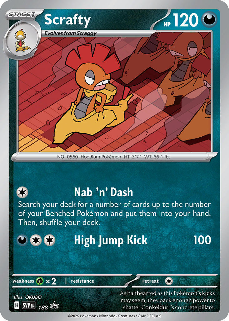 Scrafty (188) [Scarlet & Violet: Black Star Promos] | Good Games Cannington