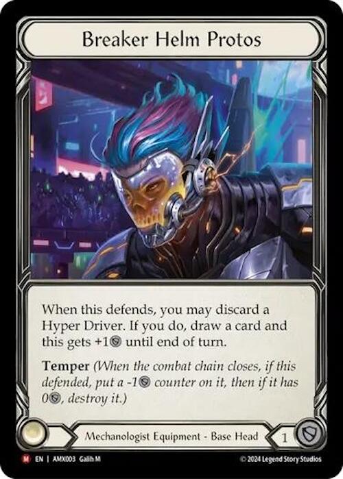Breaker Helm Protos [AMX003] (Armory Deck: Maxx Nitro)  Rainbow Foil | Good Games Cannington