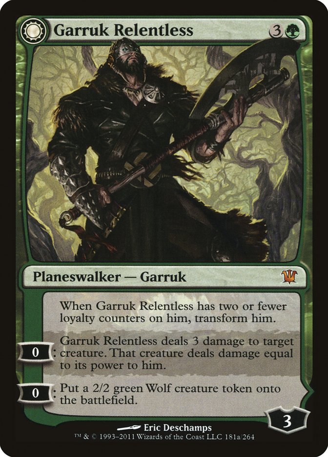 Garruk Relentless // Garruk, the Veil-Cursed [Innistrad] | Good Games Cannington