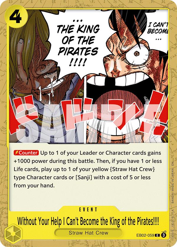 Without Your Help I Can't Become the King of the Pirates!!!! [Extra Booster: Anime 25th Collection] | Good Games Cannington