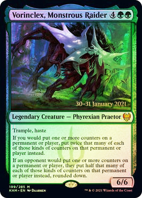 Vorinclex, Monstrous Raider [Kaldheim Prerelease Promos] | Good Games Cannington