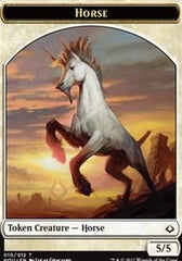 Horse // Warrior Double-Sided Token [Hour of Devastation Tokens] | Good Games Cannington