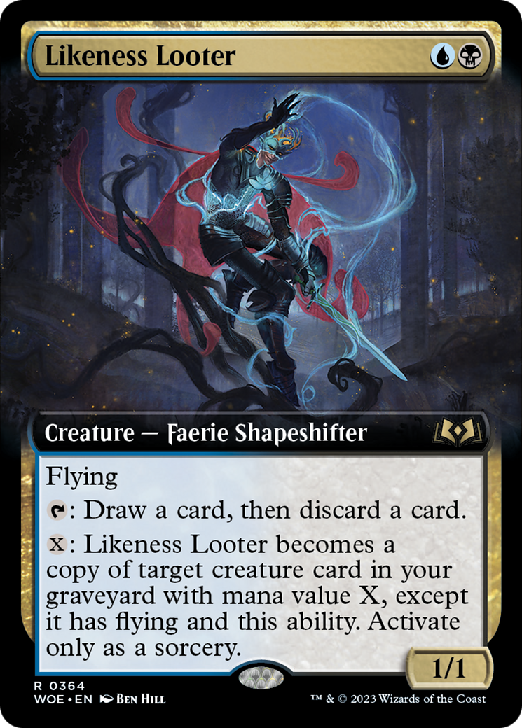 Likeness Looter (Extended Art) [Wilds of Eldraine] | Good Games Cannington