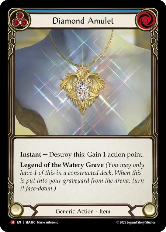 Diamond Amulet (Rainbow Foil) [SEA190] (High Seas)  Rainbow Foil | Good Games Cannington