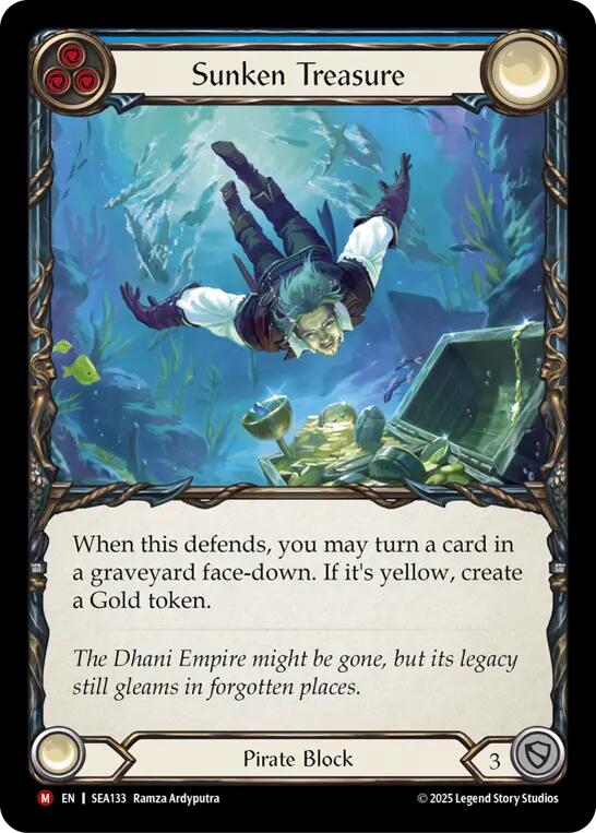 Sunken Treasure (Rainbow Foil) [SEA133] (High Seas)  Rainbow Foil | Good Games Cannington