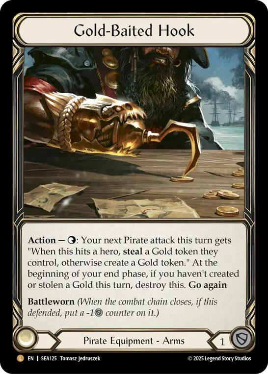 Gold-Baited Hook (Rainbow Foil) [SEA125] (High Seas)  Rainbow Foil | Good Games Cannington