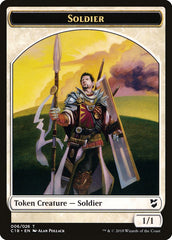 Cat // Soldier Double-Sided Token [Commander 2018 Tokens] | Good Games Cannington