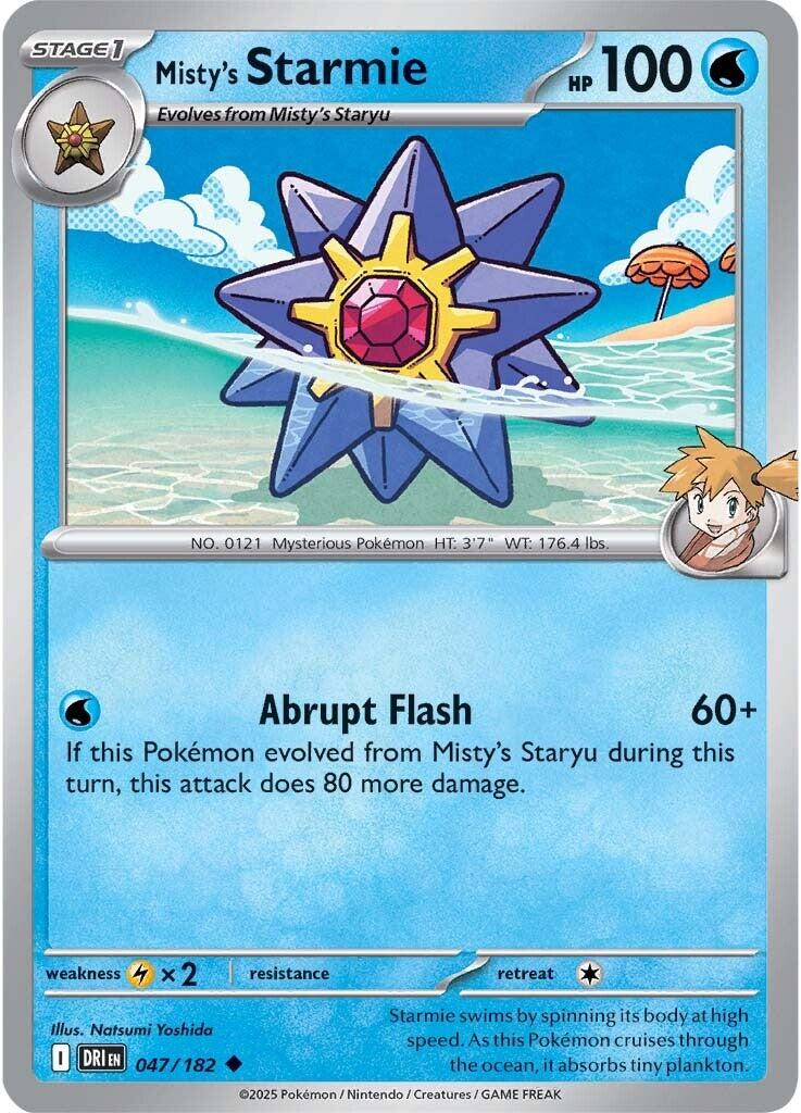 Misty's Starmie (047/182) [Scarlet & Violet: Destined Rivals] | Good Games Cannington