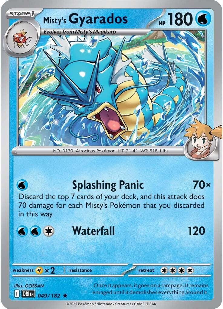 Misty's Gyarados (049/182) [Scarlet & Violet: Destined Rivals] | Good Games Cannington
