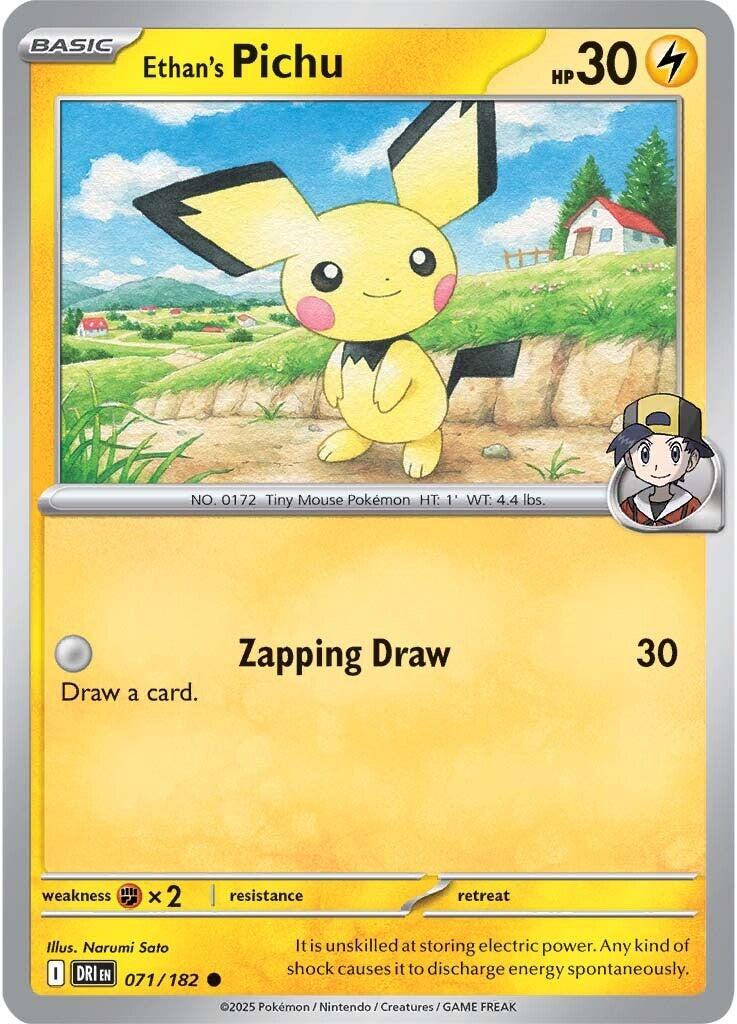 Ethan's Pichu (071/182) [Scarlet & Violet: Destined Rivals] | Good Games Cannington