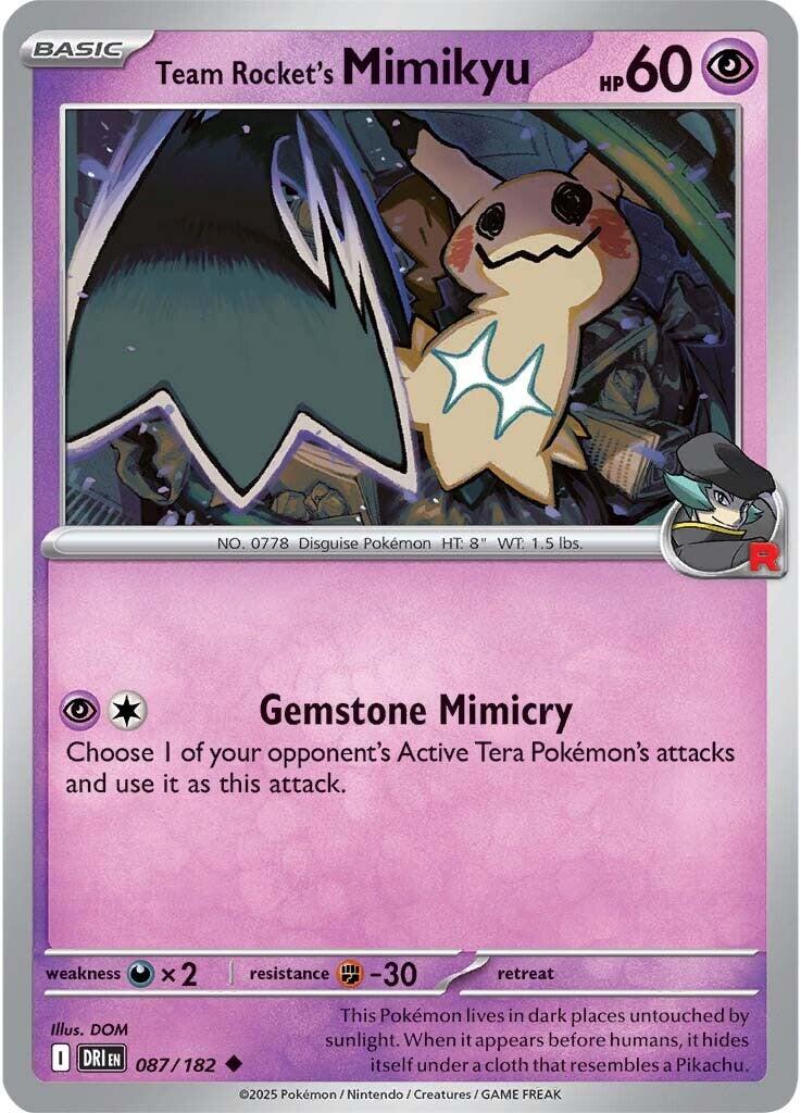 Team Rocket's Mimikyu (087/182) [Scarlet & Violet: Destined Rivals] | Good Games Cannington