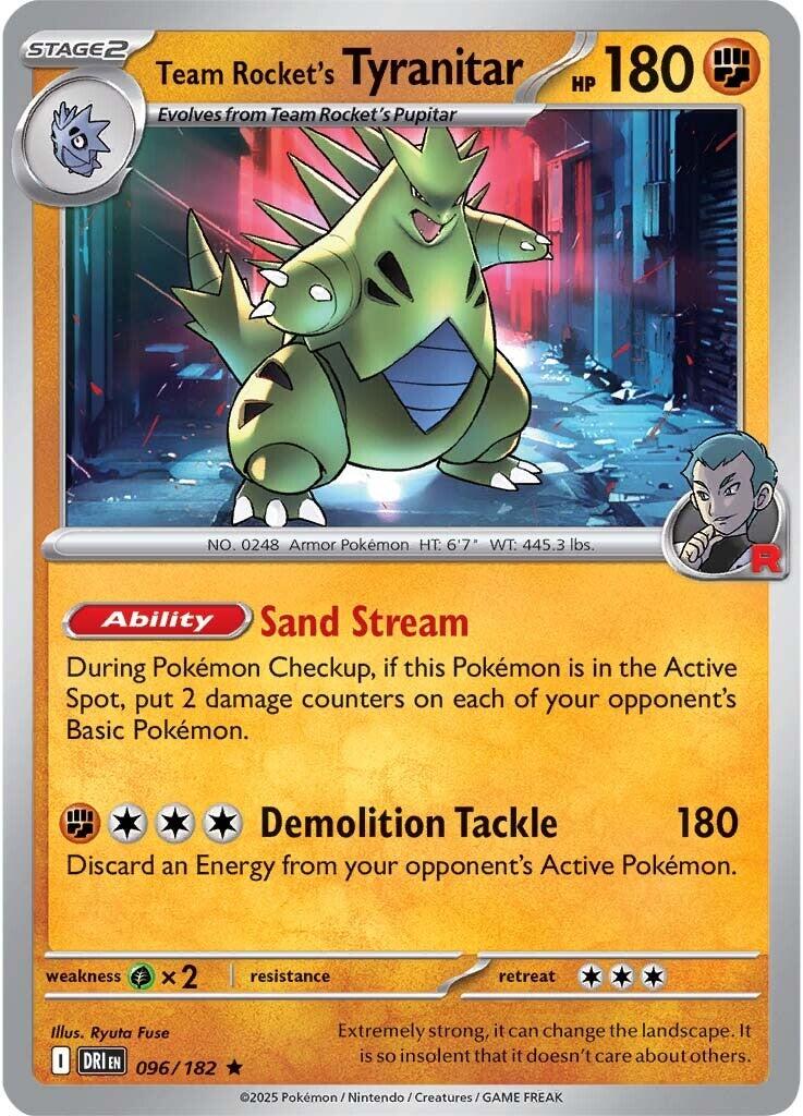Team Rocket's Tyranitar (096/182) [Scarlet & Violet: Destined Rivals] | Good Games Cannington