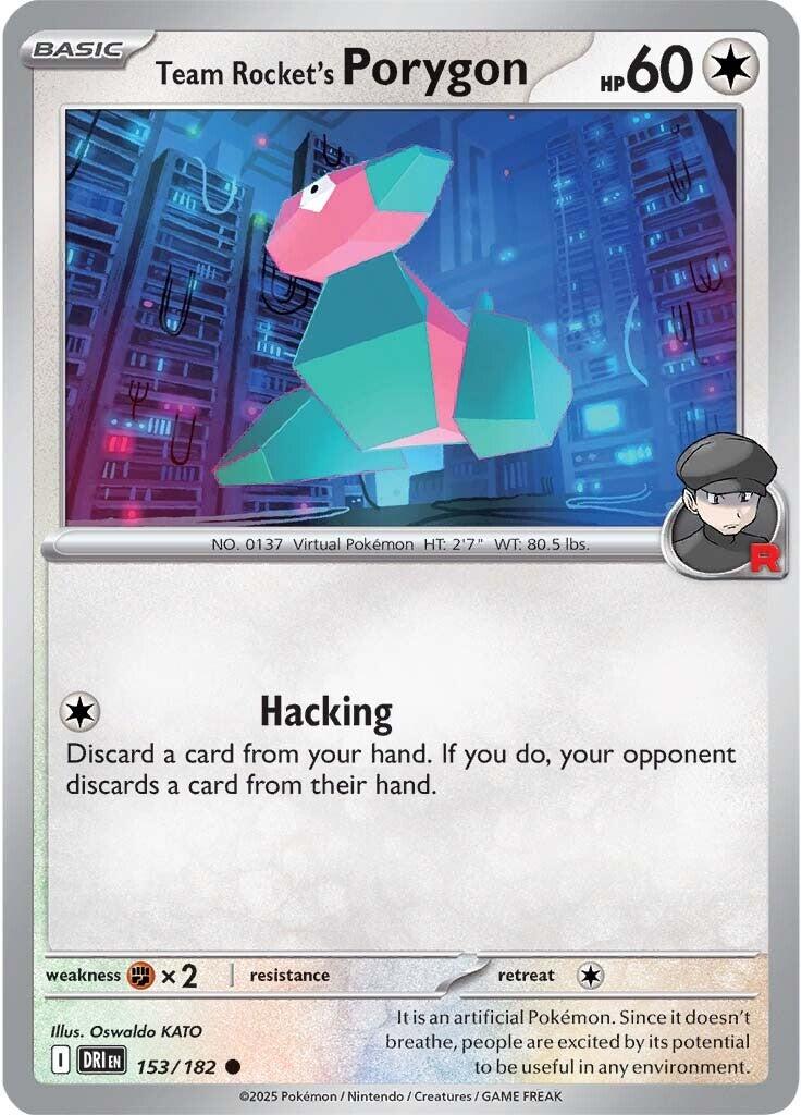 Team Rocket's Porygon (153/182) [Scarlet & Violet: Destined Rivals] | Good Games Cannington