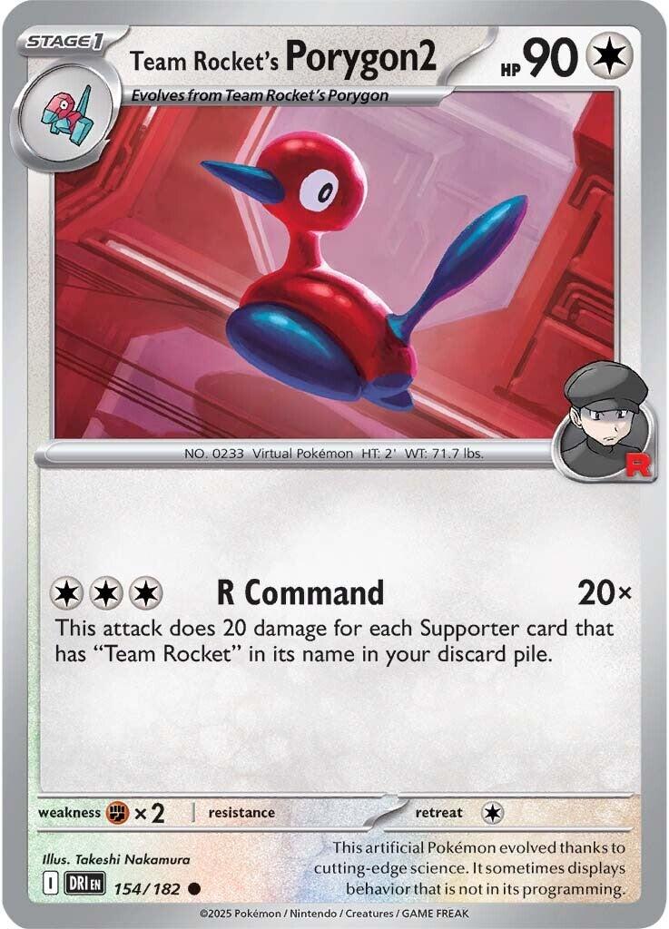 Team Rocket's Porygon2 (154/182) [Scarlet & Violet: Destined Rivals] | Good Games Cannington