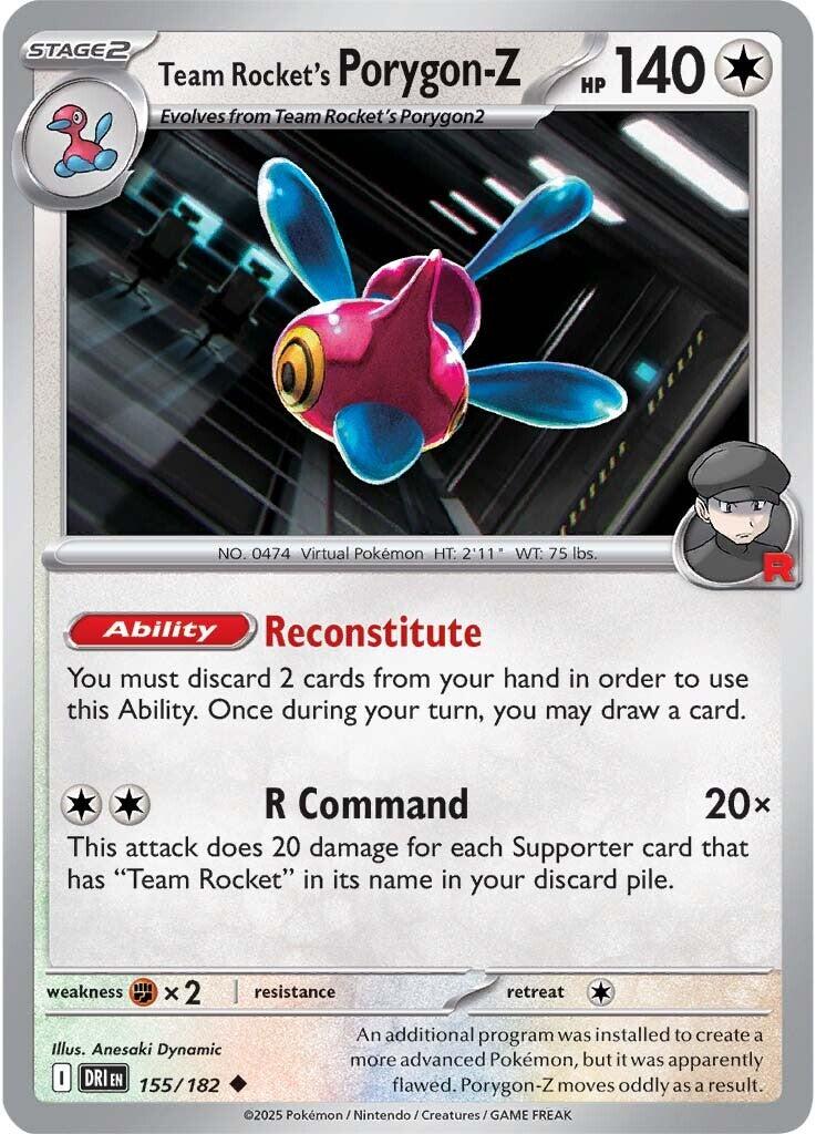 Team Rocket's Porygon-Z (155/182) [Scarlet & Violet: Destined Rivals] | Good Games Cannington