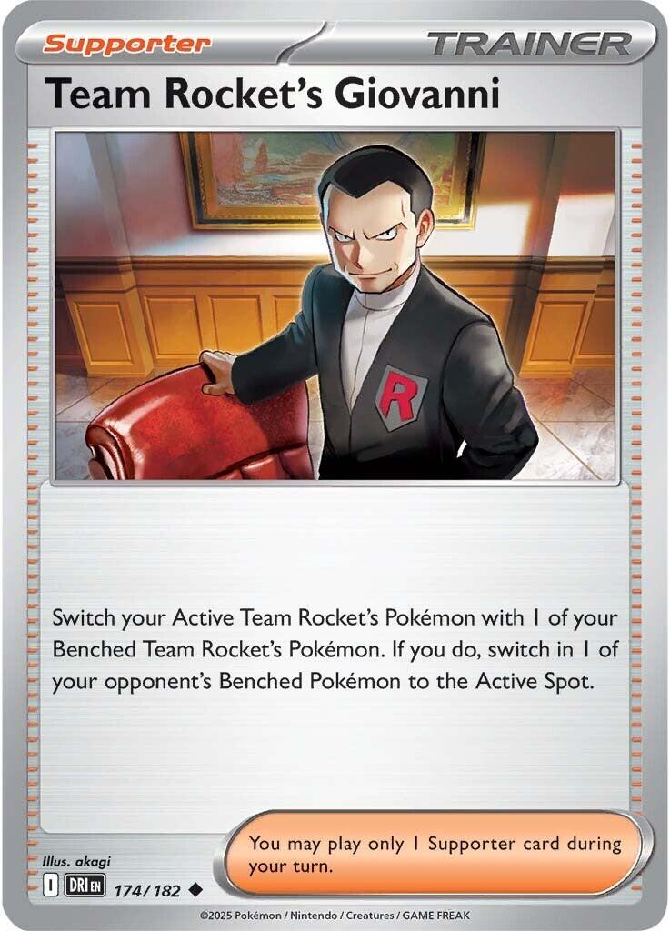 Team Rocket's Giovanni (174/182) [Scarlet & Violet: Destined Rivals] | Good Games Cannington