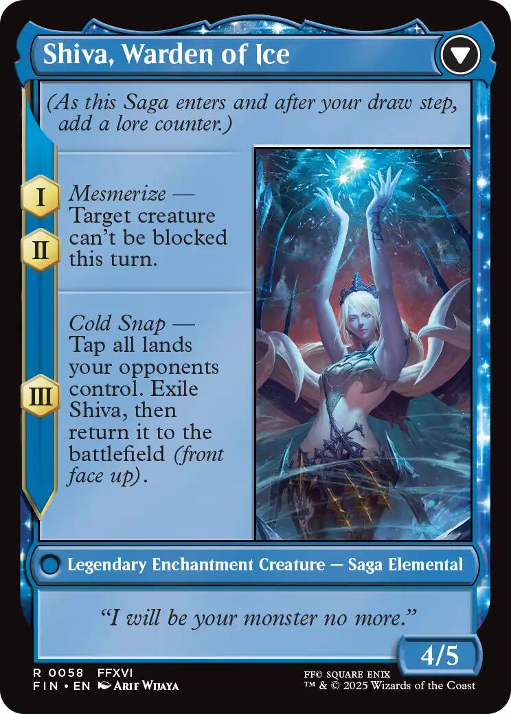 Jill, Shiva's Dominant // Shiva, Warden of Ice [FINAL FANTASY] | Good Games Cannington