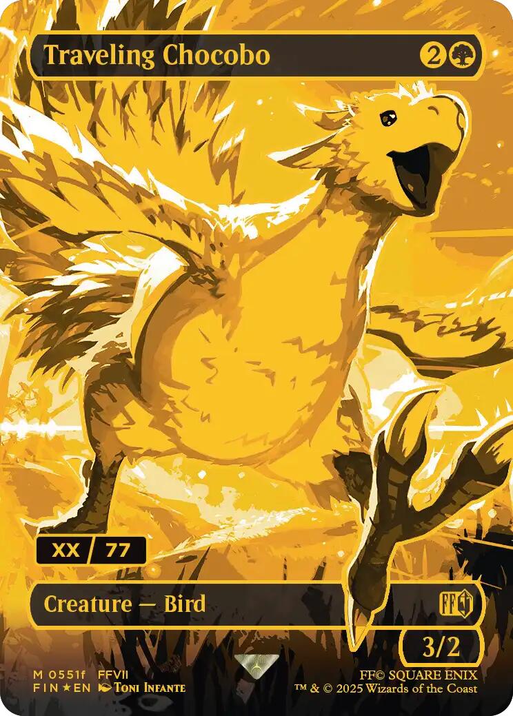 Traveling Chocobo (Borderless) (Serial Numbered) [FINAL FANTASY] | Good Games Cannington
