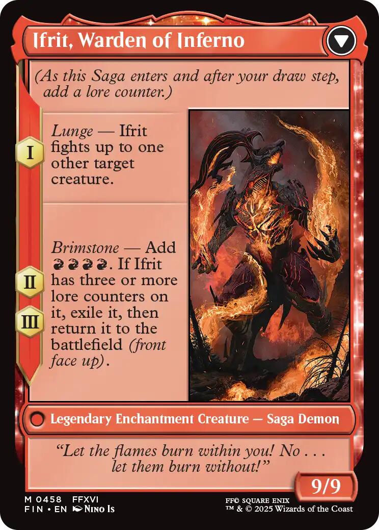 Clive, Ifrit's Dominant // Ifrit, Warden of Inferno (Extended Art) [FINAL FANTASY] | Good Games Cannington