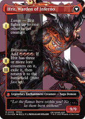 Clive, Ifrit's Dominant // Ifrit, Warden of Inferno (Borderless) (Surge Foil) [FINAL FANTASY] | Good Games Cannington