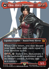 Clive, Ifrit's Dominant // Ifrit, Warden of Inferno (Borderless) (Surge Foil) [FINAL FANTASY] | Good Games Cannington
