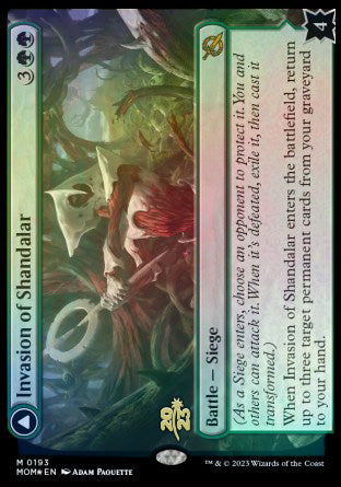 Invasion of Shandalar // Leyline Surge [March of the Machine Prerelease Promos] | Good Games Cannington