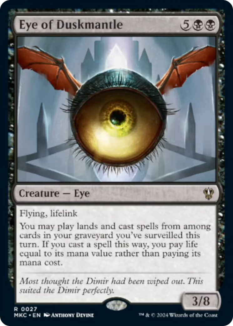 Eye of Duskmantle [Murders at Karlov Manor Commander] | Good Games Cannington