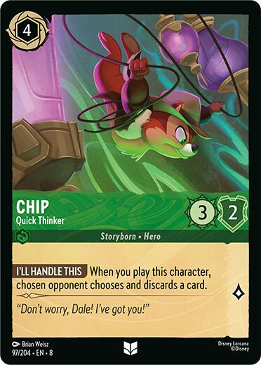 Chip - Quick Thinker (97/204) [Reign of Jafar] | Good Games Cannington