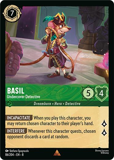 Basil - Undercover Detective (86/204) [Reign of Jafar] | Good Games Cannington