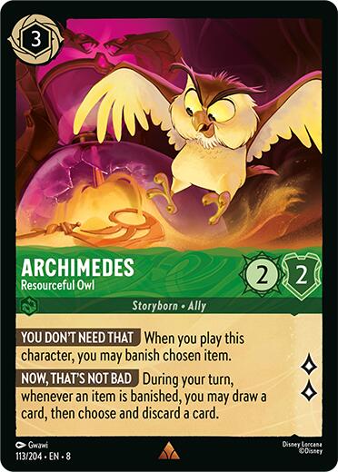 Archimedes - Resourceful Owl (113/204) [Reign of Jafar] | Good Games Cannington