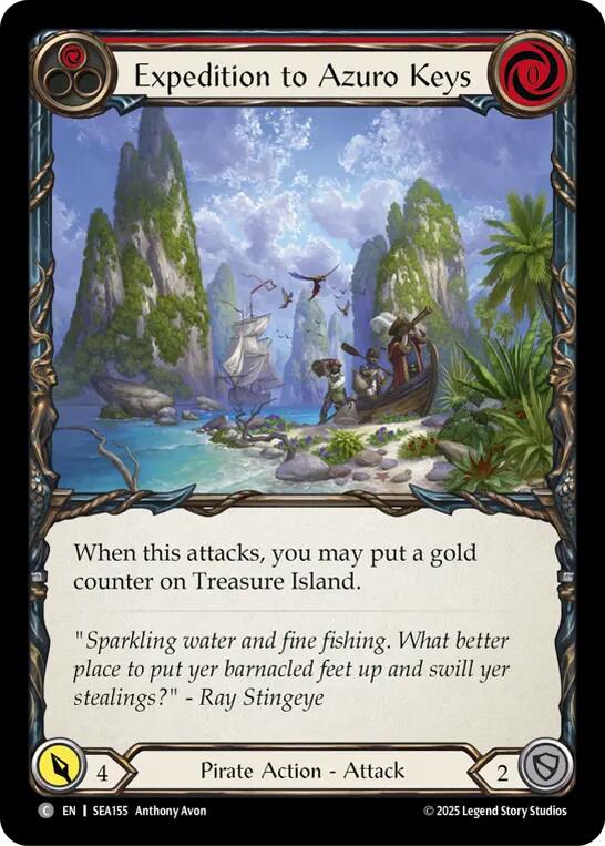 Expedition to Azuro Keys [SEA155] (High Seas)  Rainbow Foil | Good Games Cannington