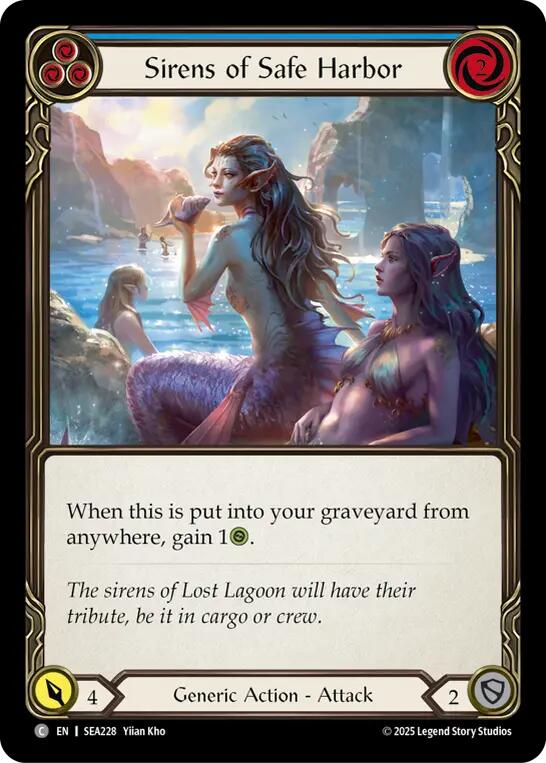 Sirens of Safe Harbor (Blue) [SEA228] (High Seas)  Rainbow Foil | Good Games Cannington