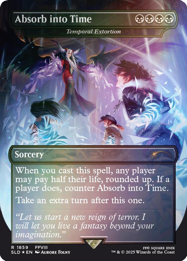 Absorb into Time - Temporal Extortion (Rainbow Foil) [Secret Lair Drop Series] | Good Games Cannington