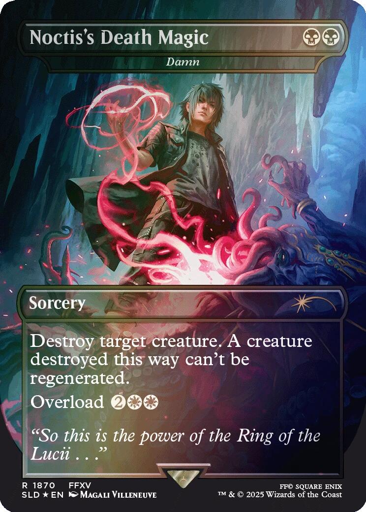 Noctis's Death Magic - Damn (Rainbow Foil) [Secret Lair Drop Series] | Good Games Cannington