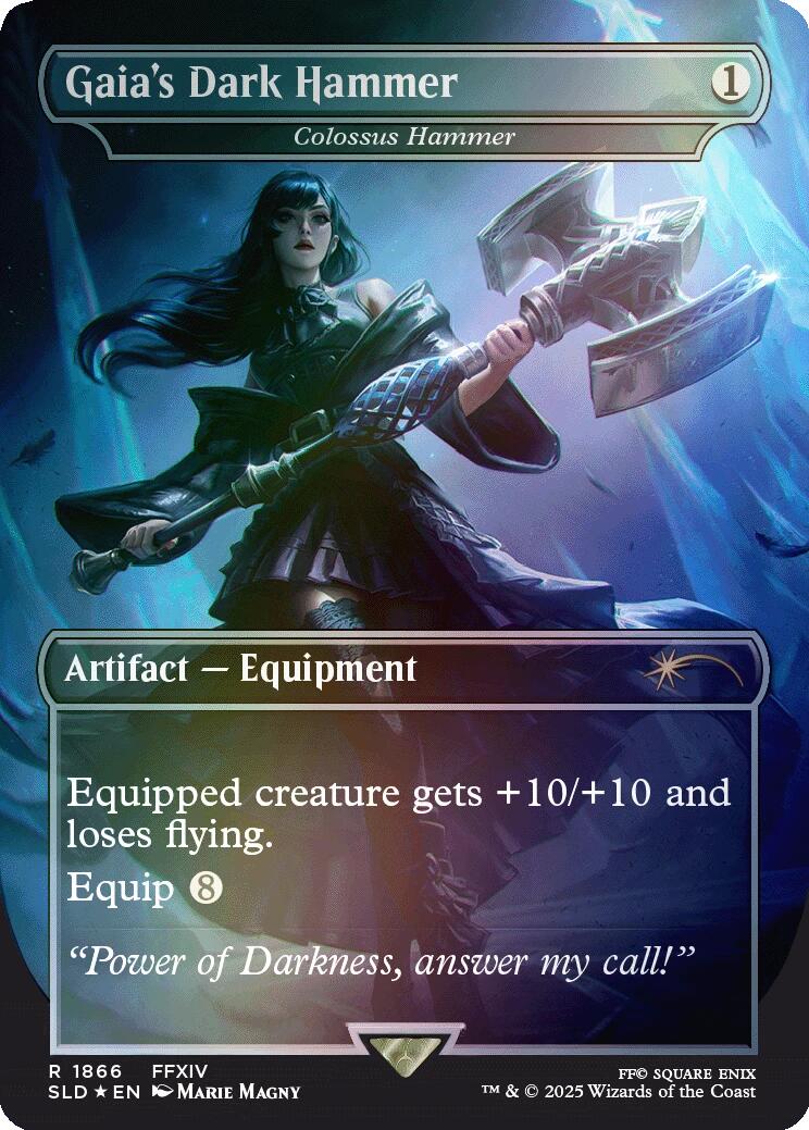Gaia's Dark Hammer - Colossus Hammer (Rainbow Foil) [Secret Lair Drop Series] | Good Games Cannington