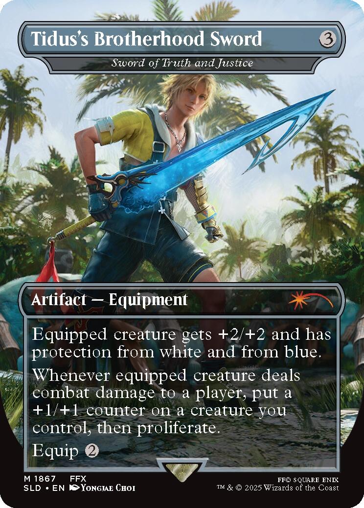 Tidus's Brotherhood Sword - Sword of Truth and Justice [Secret Lair Drop Series] | Good Games Cannington