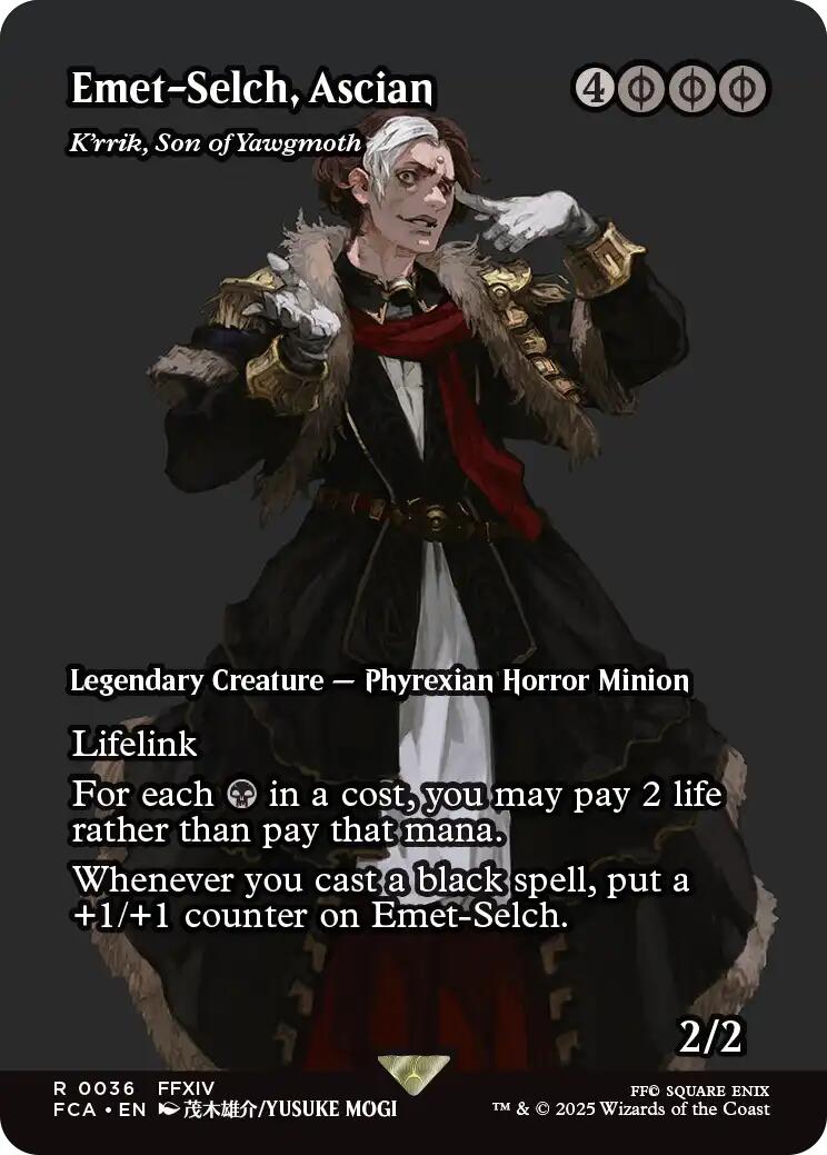 Emet-Selch, Ascian - K'rrik, Son of Yawgmoth (Showcase) [FINAL FANTASY : Through the Ages] | Good Games Cannington