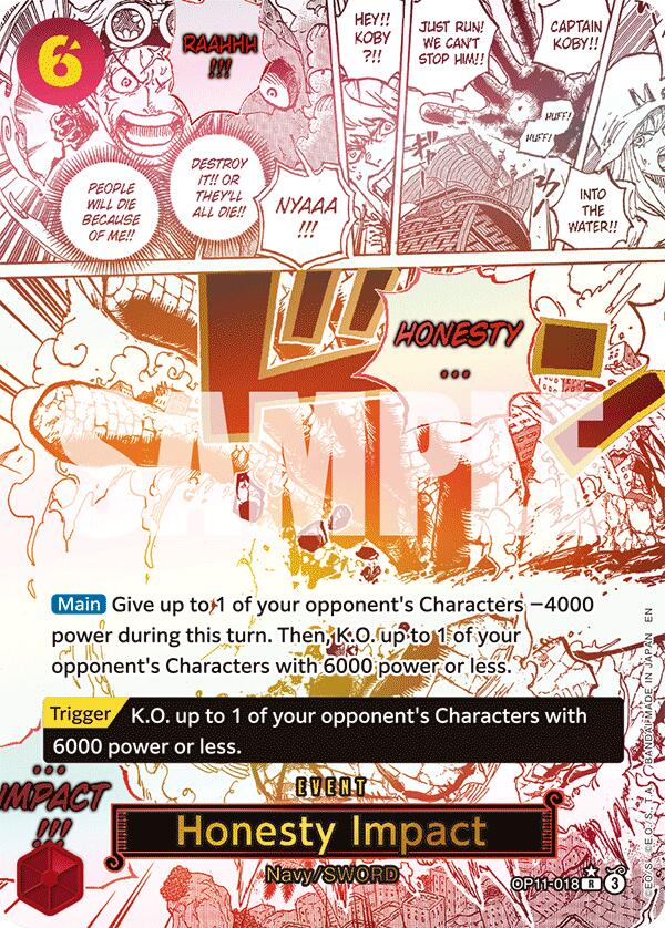 Honesty Impact (Alternate Art) [A Fist of Divine Speed] | Good Games Cannington