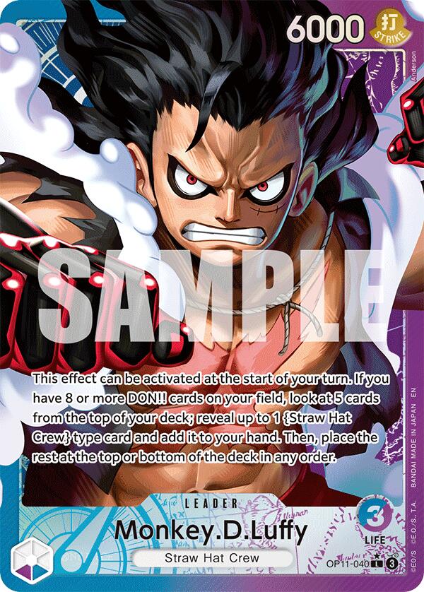 Monkey.D.Luffy (040) (Alternate Art) [A Fist of Divine Speed] | Good Games Cannington
