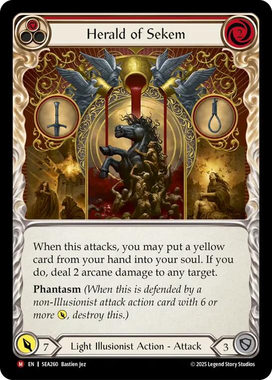 Herald of Sekem [SEA260] (High Seas)  Rainbow Foil | Good Games Cannington